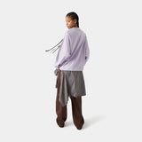 Badge Gray Lilac Long Sleeve T-shirts eme