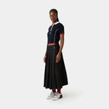Fete Navy Knit Polo Woman Knitwear Eme Studios