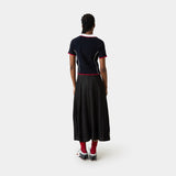 Fete Navy Knit Polo Woman Knitwear Eme Studios