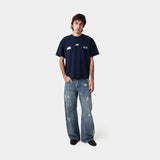 Ikko Navy Oversized Tee T-shirts Eme Studios