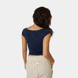 Dist Boat Navy Tee Woman T-Shirts Eme Studios