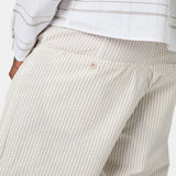 Striped Off Sand Baggy Pants Pants eme