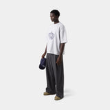 Crown Heather Grey Oversized Tee T-shirts eme