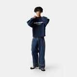 Thesis Navy Knit Sweater Knitwear Eme Studios