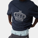 Crown Navy Oversized Tee T-shirts eme