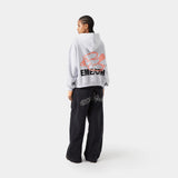 Due Heather Grey Oversized Hoodie Hoodies eme