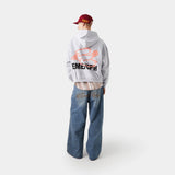 Due Heather Grey Oversized Hoodie Hoodies eme