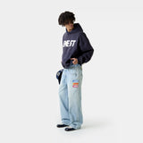 Class 3A Navy Oversized Hoodie Hoodies Eme Studios