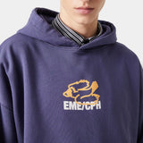 Due Navy Oversized Hoodie Hoodies eme