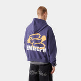 Due Navy Oversized Hoodie Hoodies eme