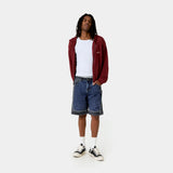 Dual Scratched Denim Shorts Shorts Eme Studios