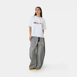Stickers White Oversized Tee T-shirts Eme Studios