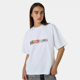 Stickers White Oversized Tee T-shirts Eme Studios