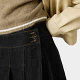 Kate Raw Denim Skirt Woman Pants Eme Studios
