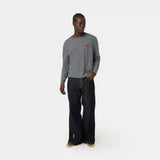 Rhodes Navy Long Sleeve T-shirts Eme Studios