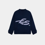 Bryss Navy Knit Sweater Knitwear eme