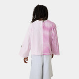 Roguish Fucsia Striped Long Sleeve T-shirts eme