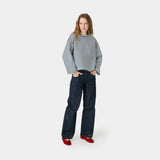 Sade Navy Reverse Crewneck Sweatshirts Eme Studios