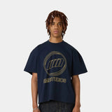 Contour Navy Oversized Tee T-shirts Eme Studios