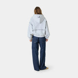 Capri Heather Grey Full Zip Hoodies eme