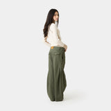 Wheel Olive CB Woman Pants Eme Studios