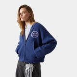 Anon Indigo Zipper Knit Knitwear eme