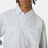 Vade Blue Popover Shirt Shirts Eme Studios