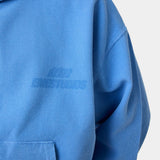 Waffle Cobalt Croped Boxy Full Zip Hoodies Eme Studios