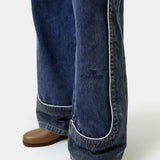 Dual Dark Blue Pants Pants Eme Studios