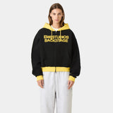Backstage Shadow Waffle Full Zip Hoodies Eme Studios