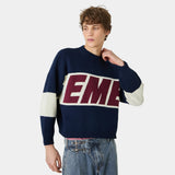 Thrill Navy Master Knit Sweater Knitwear Eme Studios