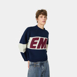 Thrill Navy Master Knit Sweater Knitwear Eme Studios