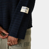 Kavai Navy Open Knit Knitwear Eme Studios