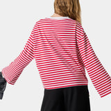 Horizon Striped Cherry Long Sleeve T-shirts eme