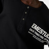 Selection Henley Shadow Long Sleeve T-shirts Eme Studios