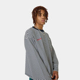 Cedar Navy Striped Long Sleeve T-shirts Eme Studios
