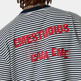 Cedar Navy Striped Long Sleeve T-shirts Eme Studios