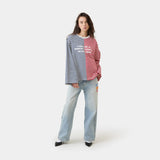 Roguish Navy Striped Long Sleeve T-shirts eme