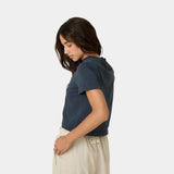 Gossip Navy Tee Woman T-Shirts Eme Studios