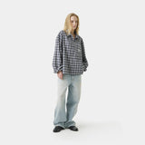 Ivy Navy Boxy Shirt Shirts Eme Studios