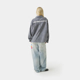 Ivy Navy Boxy Shirt Shirts Eme Studios