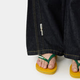 Vitel Flared Raw Denim Pants Pants Eme Studios