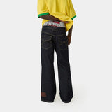 Vitel Flared Raw Denim Pants Pants Eme Studios