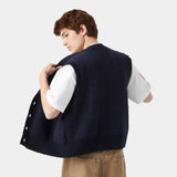 Nordhaven Night Sjy Knit Vest Knitwear eme