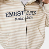 Capri Off Sand Full Zip Hoodies Eme Studios
