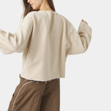 Patches Sand Oversized Crewneck Sweatshirts Eme Studios