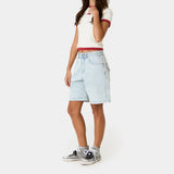 Jacker Blue Denim Shorts Shorts Eme Studios