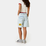 Jacker Blue Denim Shorts Shorts Eme Studios