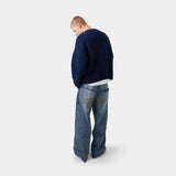Bryss Navy Knit Sweater Knitwear eme