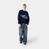 Bryss Navy Knit Sweater Knitwear eme